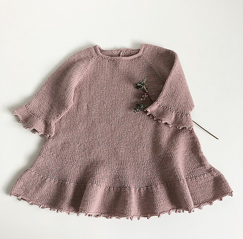 Fingerbøl kjole / Fingerhut Kleid - Knitting for Sif