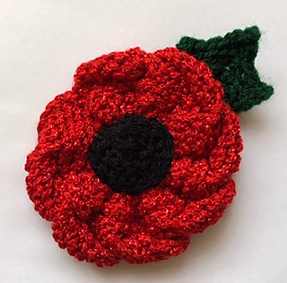 poppy rememberance ravelry spillane caroline knitted flowers knitting pattern choose board