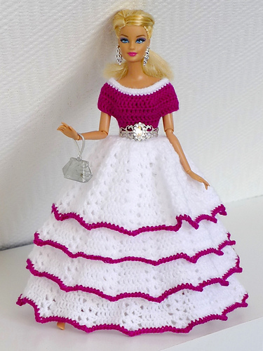 Dolls: Fantastiske prinsessekjoler - Knitwork by Ina