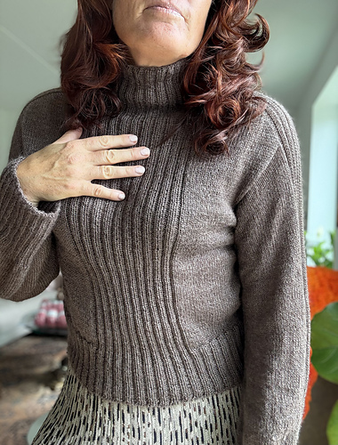 Vertical Vibe Genser - Knit Your Vibe
