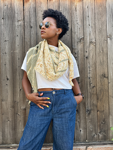 Bias Rhythm Shawl