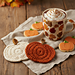 Easy Pumpkin Coaster pattern