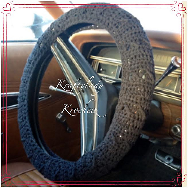 Ravelry: Cooler Steering Wheel Cozy pattern by Wanda Hurley