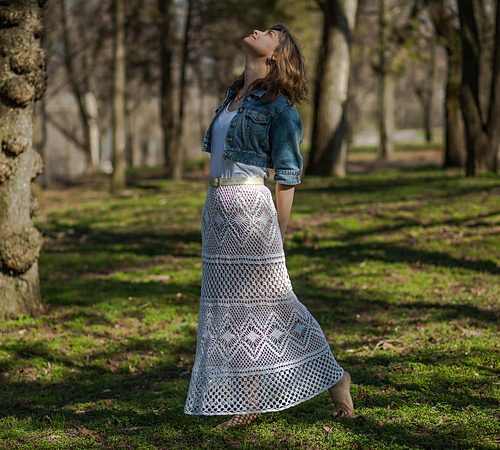 Boho maxi skirt