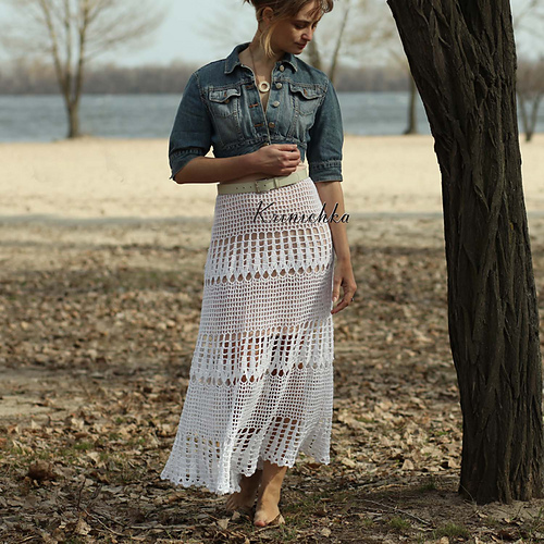 Beach wedding maxi skirt