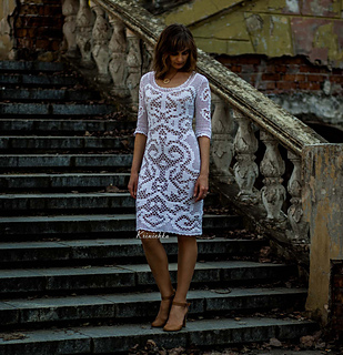 Ravelry: Filet wedding dress pattern by Tetiana Krinichka
