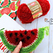 Watermelon Scrubby pattern 