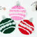 Christmas Ornament Dishcloth pattern 