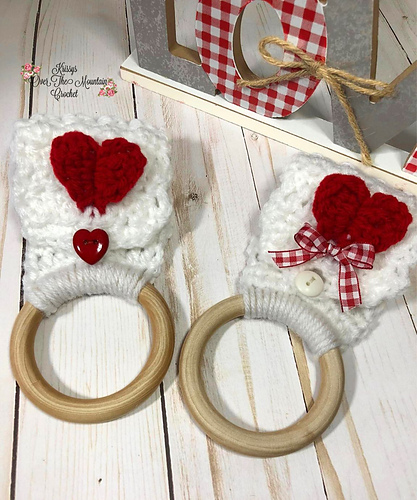 Heart Towel Ring Topper photo 10