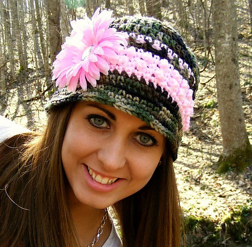 Camo and Pink Hat photo 1