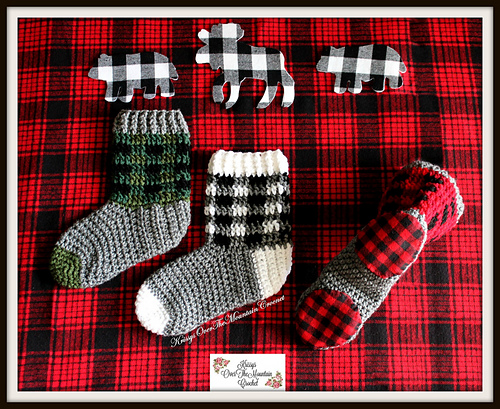Plaid Boot Socks photo 1