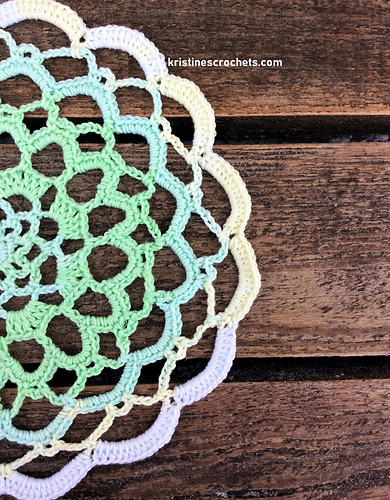 Shades Of Green Doily photo 2