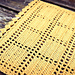 Filet Crochet Rectangular Table Runner pattern 