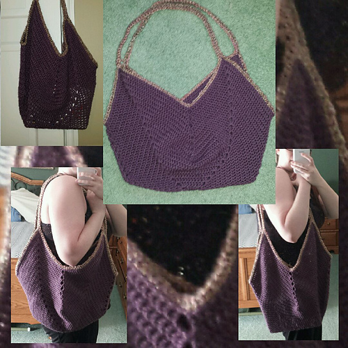 Ravelry Solid Granny Square Bottom Bag pattern by Crochet with Clare