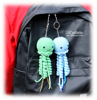 Crochet Jellyfish Keychain Pattern