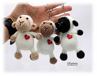 Sheep Keychain Crochet Pattern