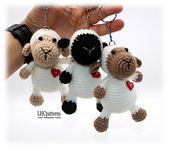 Sheep Keychain Crochet Pattern