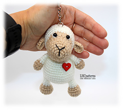 Sheep Keychain Crochet Pattern
