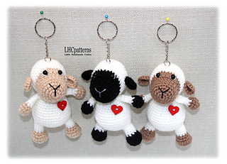 Sheep Keychain Crochet Pattern