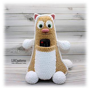Cat Remote Control Holder Crochet Pattern