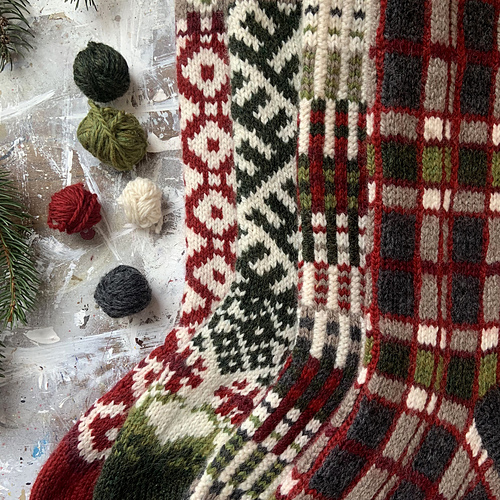 Women Net Stocking with Leaves Pattern