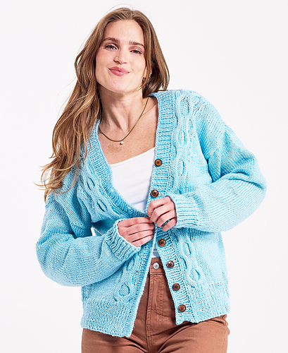 Luster Cabled Cardigan