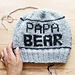 Papa Bear Beanie pattern 