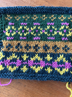 original 5 color swatch in Rauma Strikkegarn