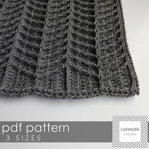 Ravelry Hayden Chevron Blanket pattern by Lakeside Loops