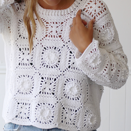 Isla Granny Square Sweater photo 9