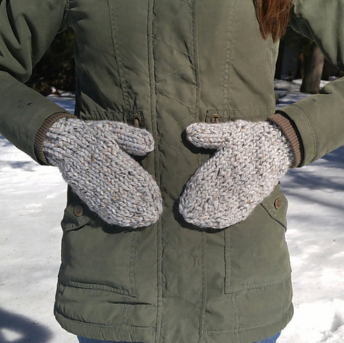 Ravelry: Simple Chunky Knit Mittens pattern by Stephanie Miller