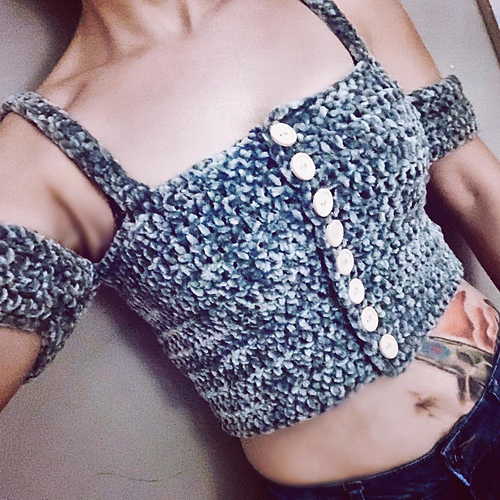 Velvet Crush Crop Top - Lambent Crochet