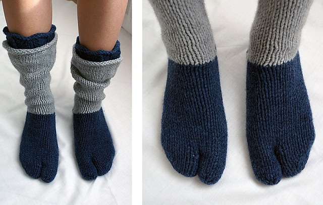 Natale a strisce Toe Socks