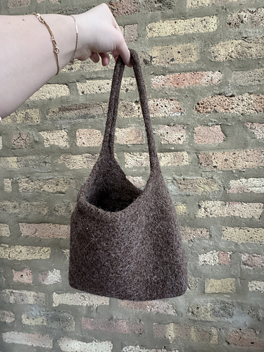 Felted Bucket Bag