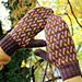Leaf Pile Mittens pattern 