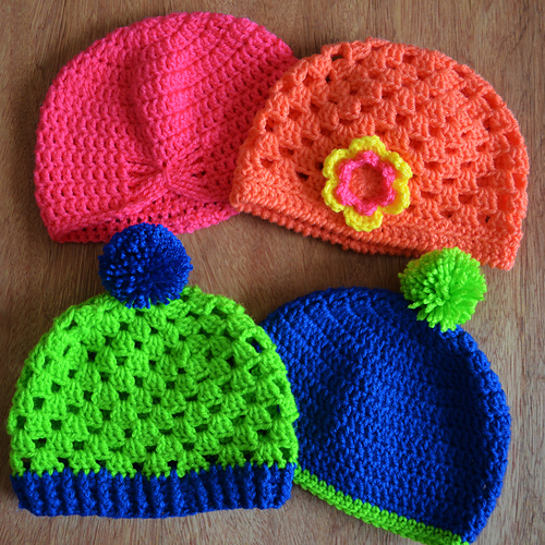 Ravelry Granny Square Hat pattern by Crochet with Clare