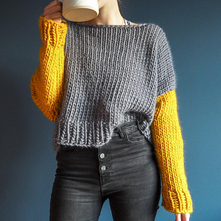 Beginners Boatneck Jumper pattern by 