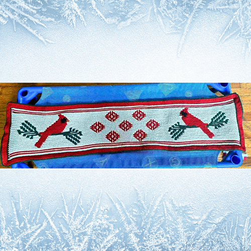 Ravelry: Cardinal Mosaic Table Runner pattern by Lynette Kosar