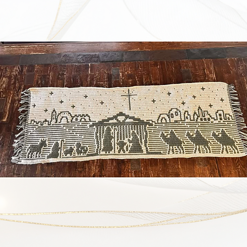 Nativity Mosaic Table Runner