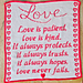 Love Is Patient Mosaic Blanket pattern