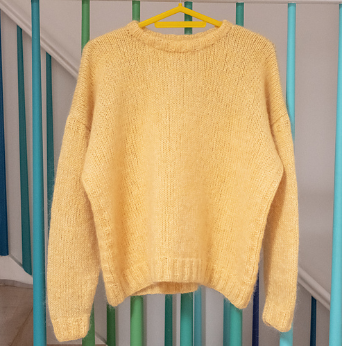 Ravelry: Lemonade Mohair Alpaca Sweater pattern by Lois Kaufman