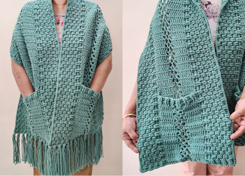 I Love Texture Pocket Shawl photo 11