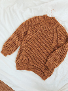 The Fisherman's Rib Sweater pattern by Lia Lykke