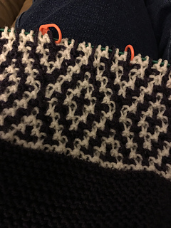 Mosaic knitting is addictive 