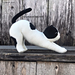 Black and white Cat stretch pattern 