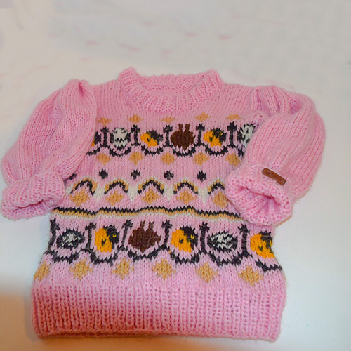 Ganni-inspirert multicolor vintergenser - Lisbeth Frederiksen - Elmely Design