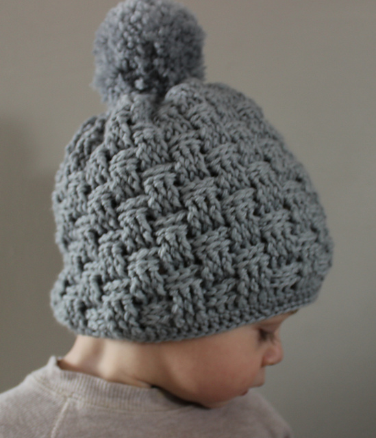 Ravelry Little Basket Weave Hat pattern by Julie Lapalme