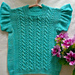 Cindy Ruffle Tee pattern 