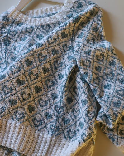 Hjerte-strenger Genser - LilleStrikk by Elisabeth Borch