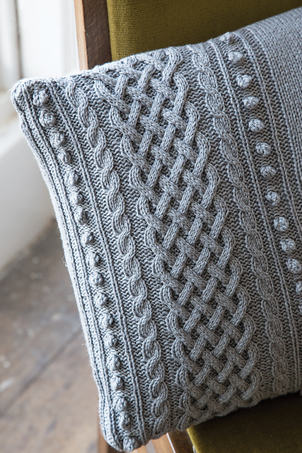 aran cushion pattern